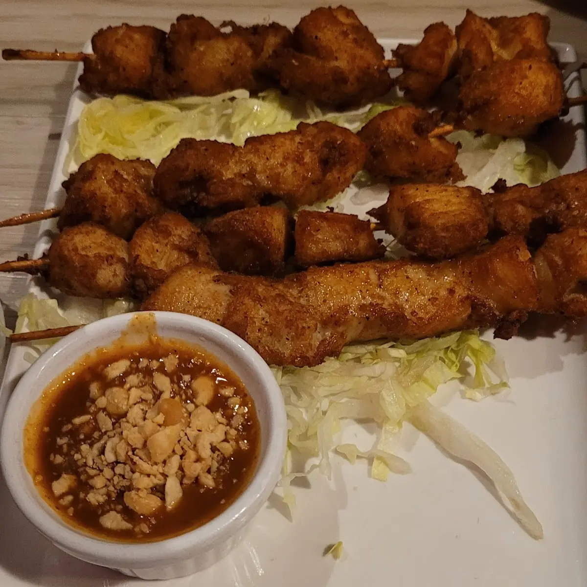 Curry Chicken on a Stick