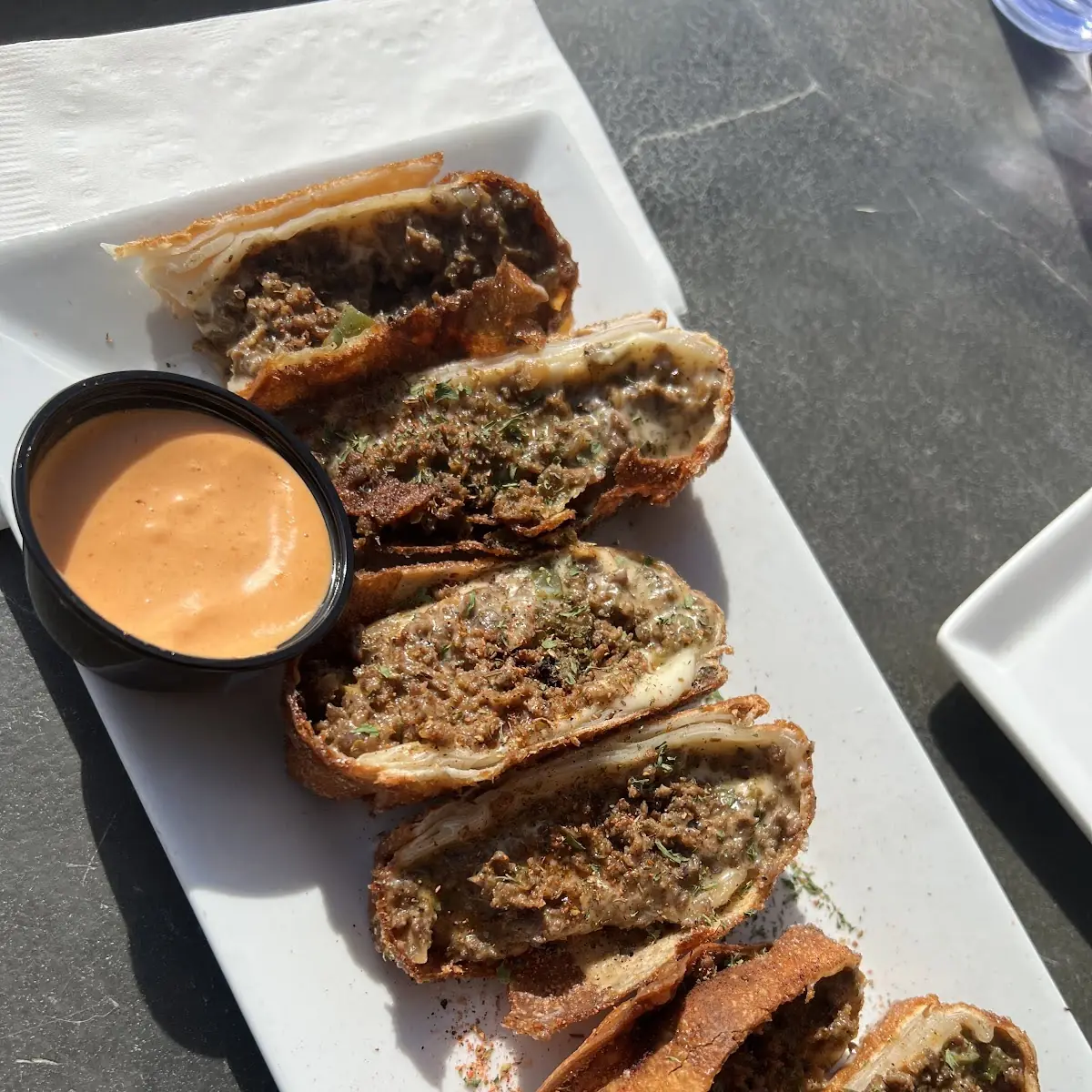 Fried Cheesesteak Egg Rolls