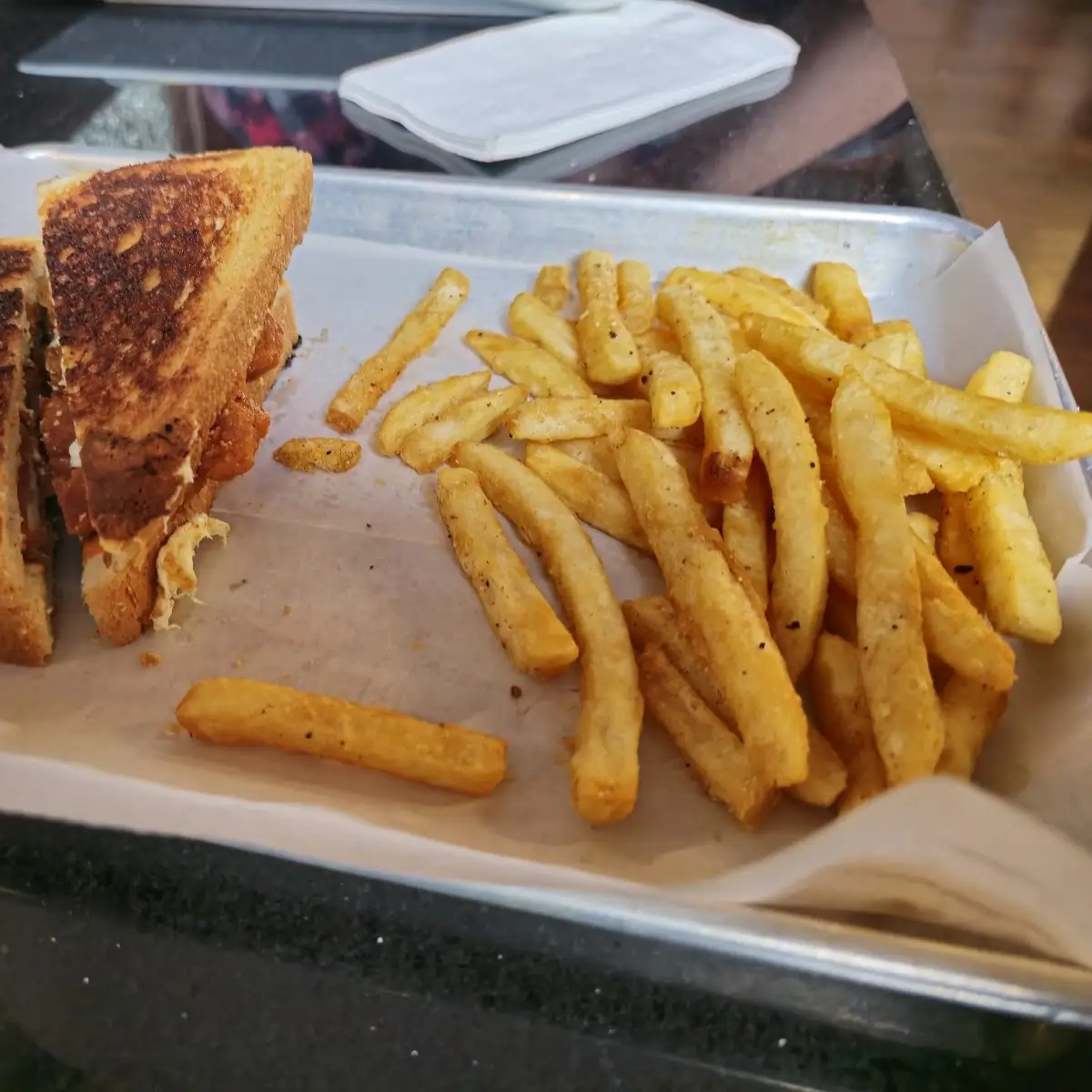 Grilled Cheese with Fries