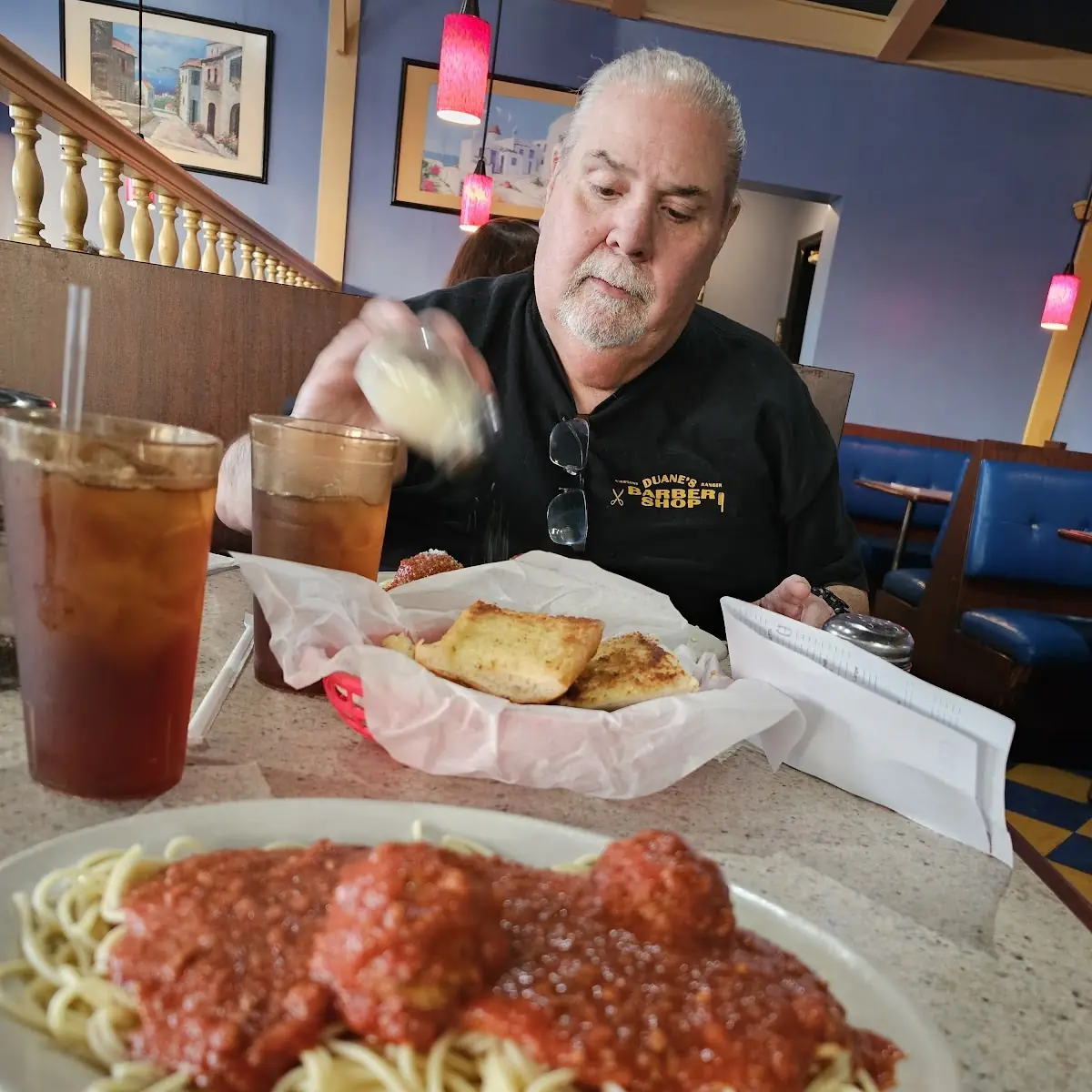 Veal Parmigiana with Spaghetti