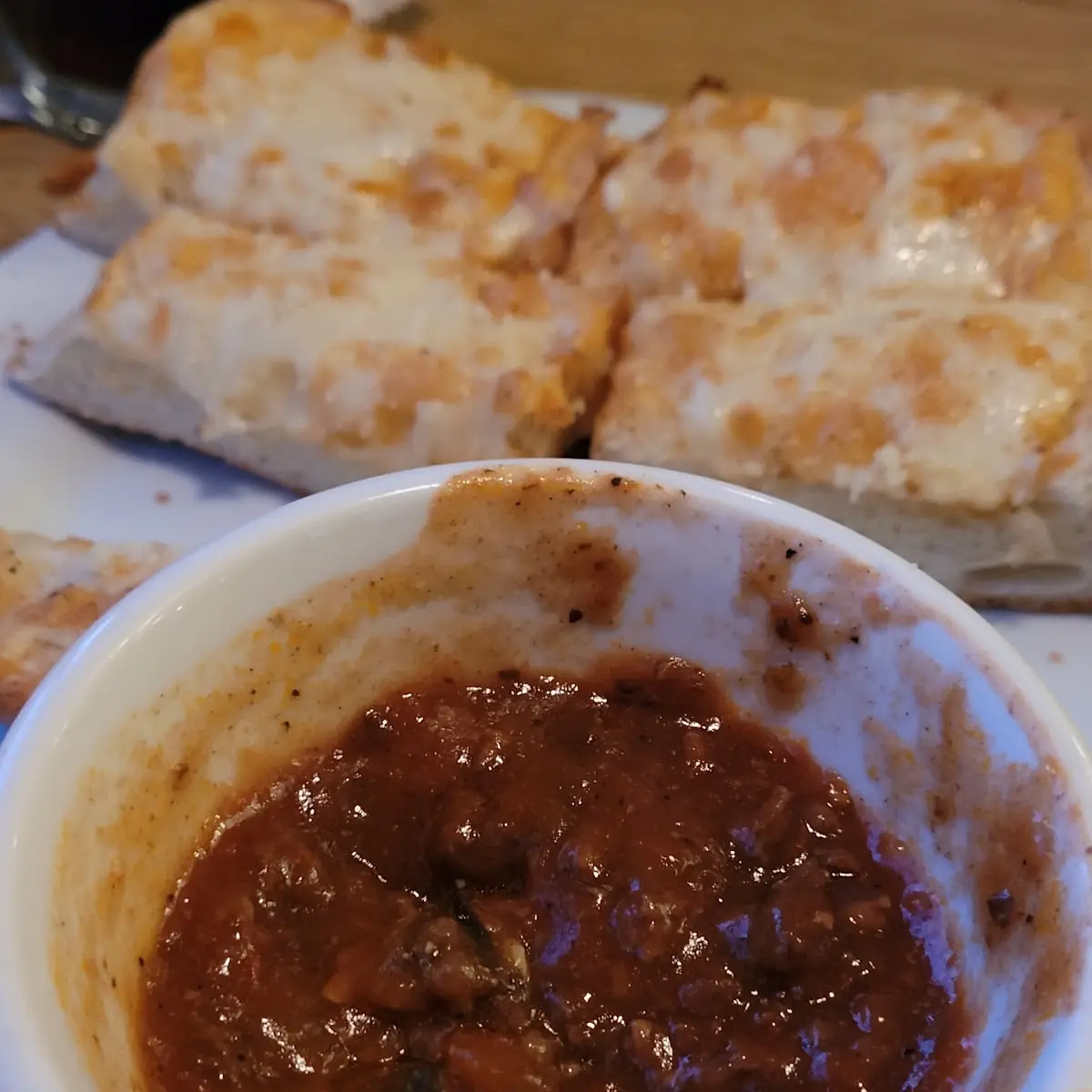 Cheese Bread with Meat Sauce
