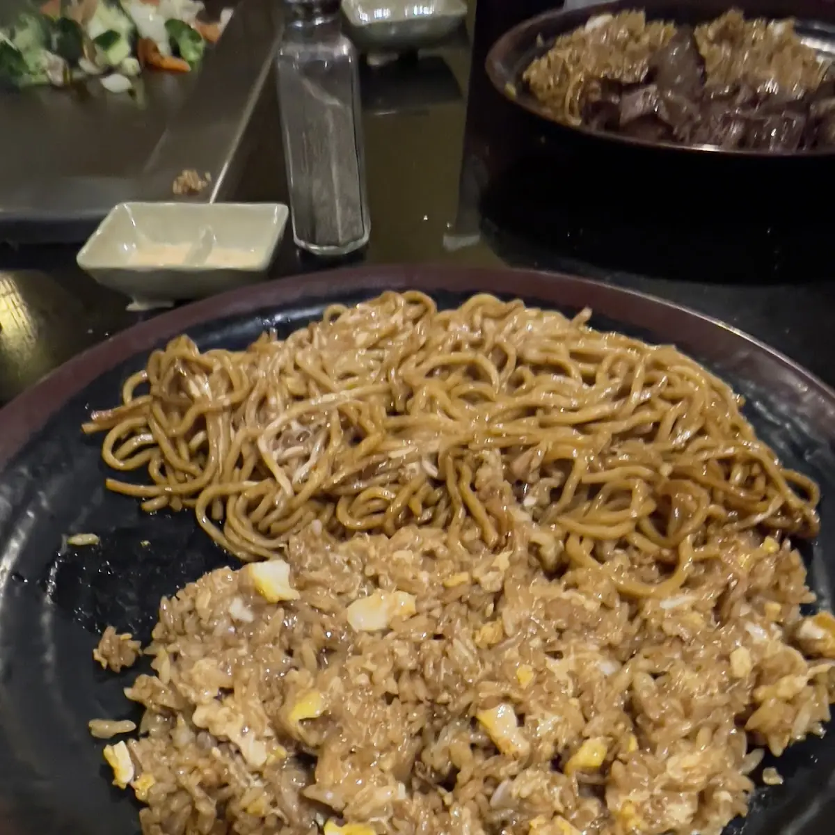 Filet Mignon and Shrimp Fried Rice & Noodles