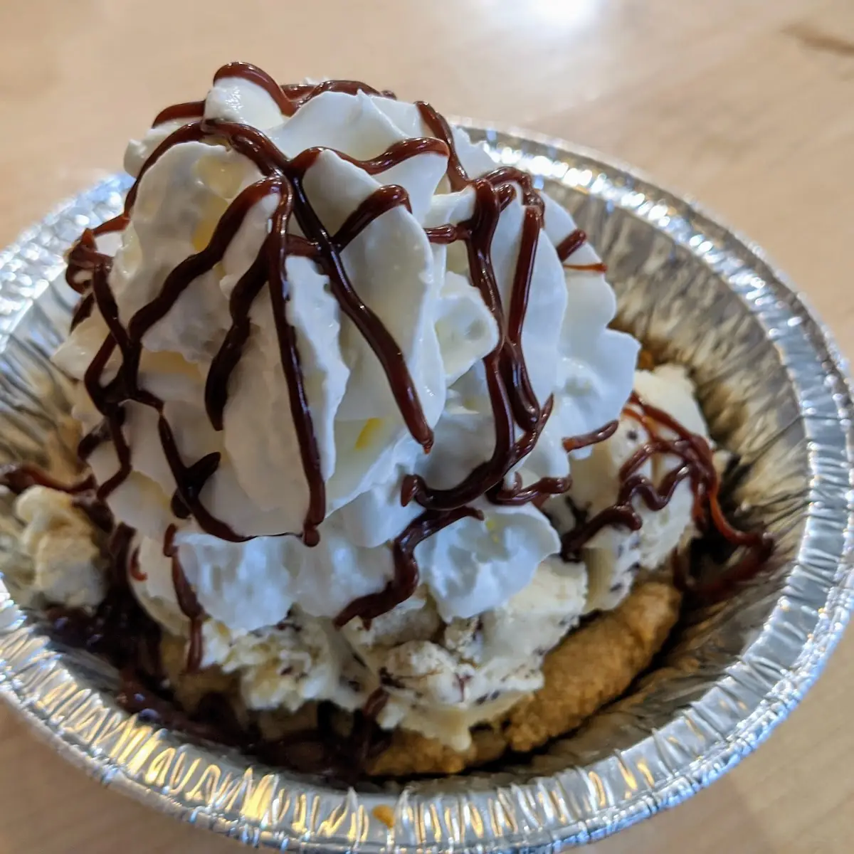 Ice Cream on Chocolate Chip Cookie