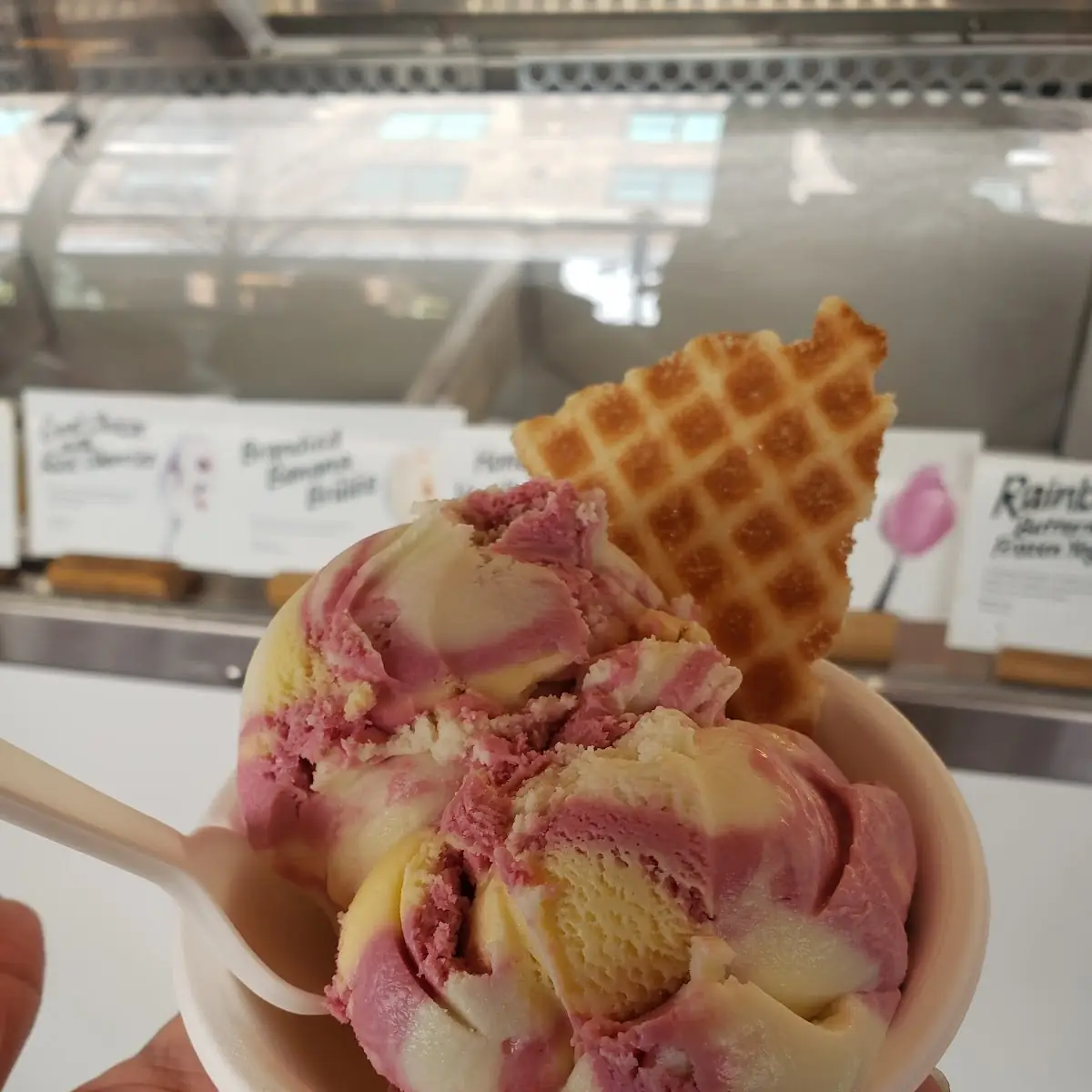 Rainbow Buttermilk Frozen Yogurt