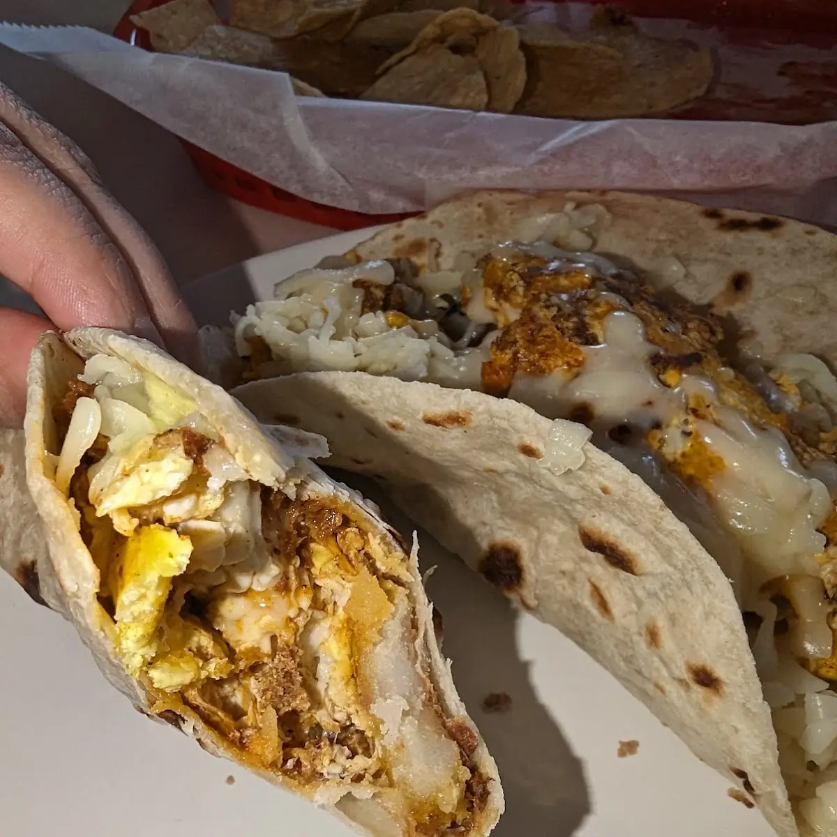 Burrito Eggs with Bacon (Huevos con Tocino)