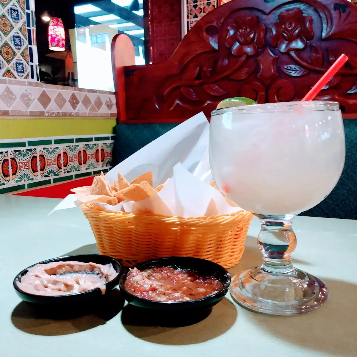 House Margarita with Chips and Salsa