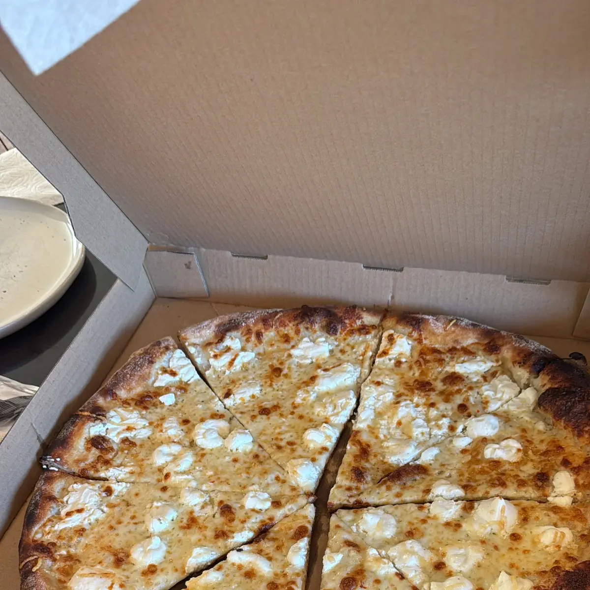 Four Cheese Pizza in Box