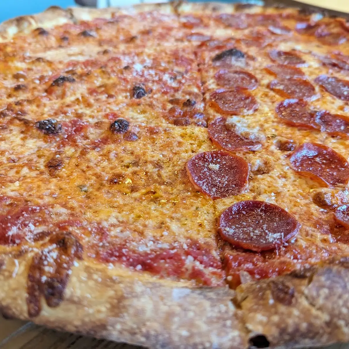 Pepperoni Pizza and Green Salad