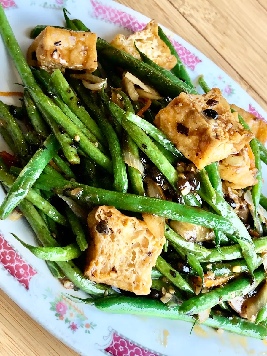 Green Bean with Garlic Black Bean Sauce