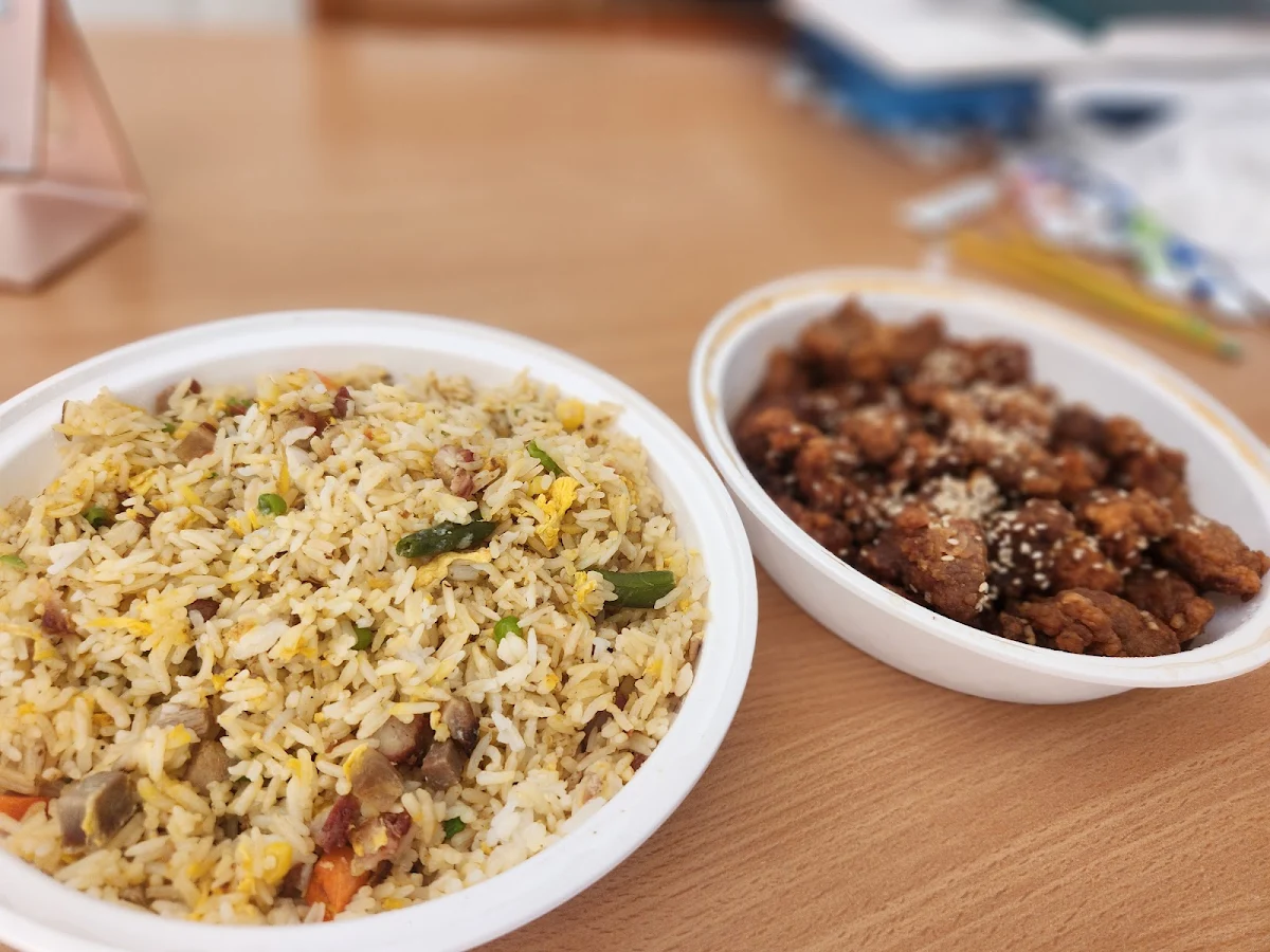 Honey Garlic Pork and Special BBQ Pork Fried Rice