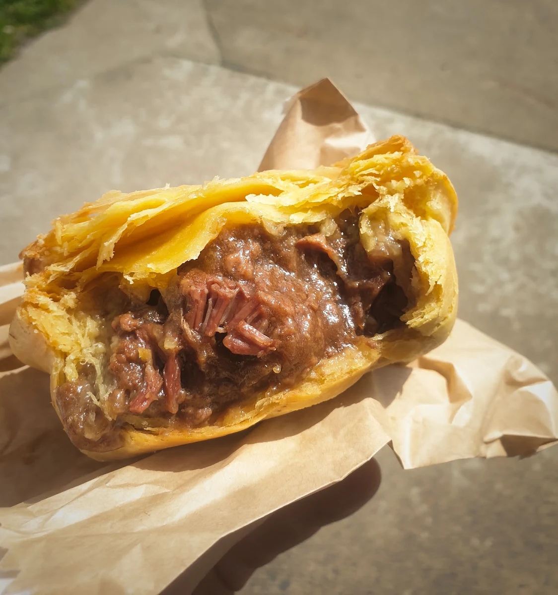 Steak and Cheese Pie, Officer Bakehouse Takeaway Food