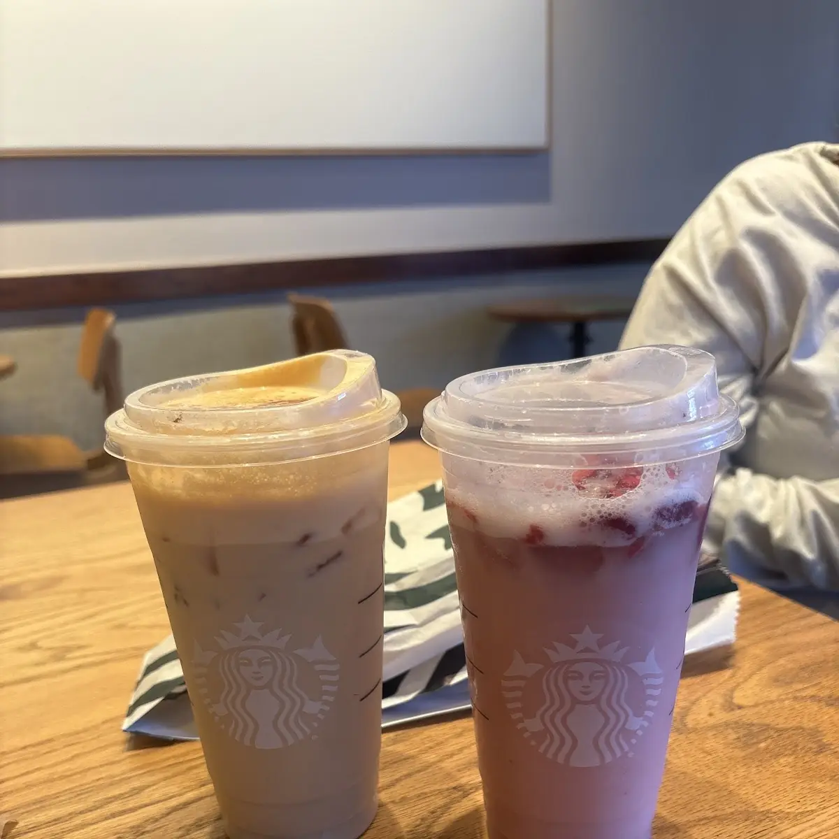 Pink Drink and Iced Pumpkin Spice