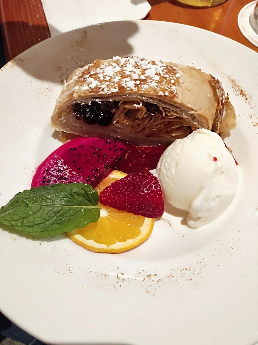 Apfelstrudel with Ice Cream