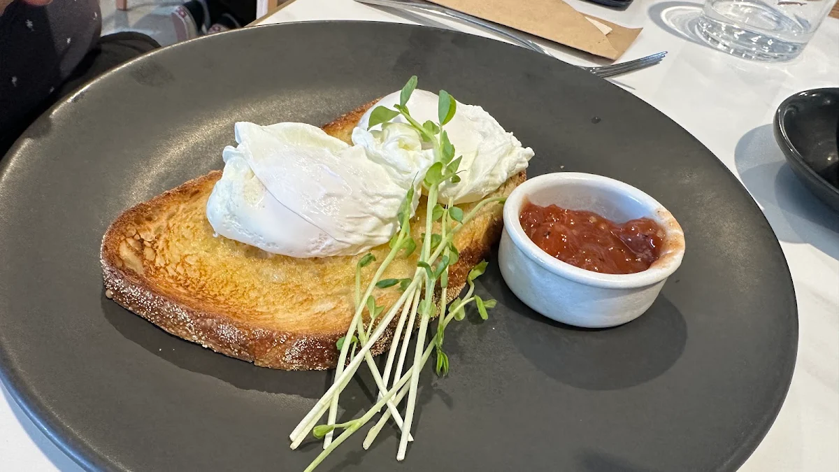 Poached Eggs on Sourdough, Finn & Bickley's