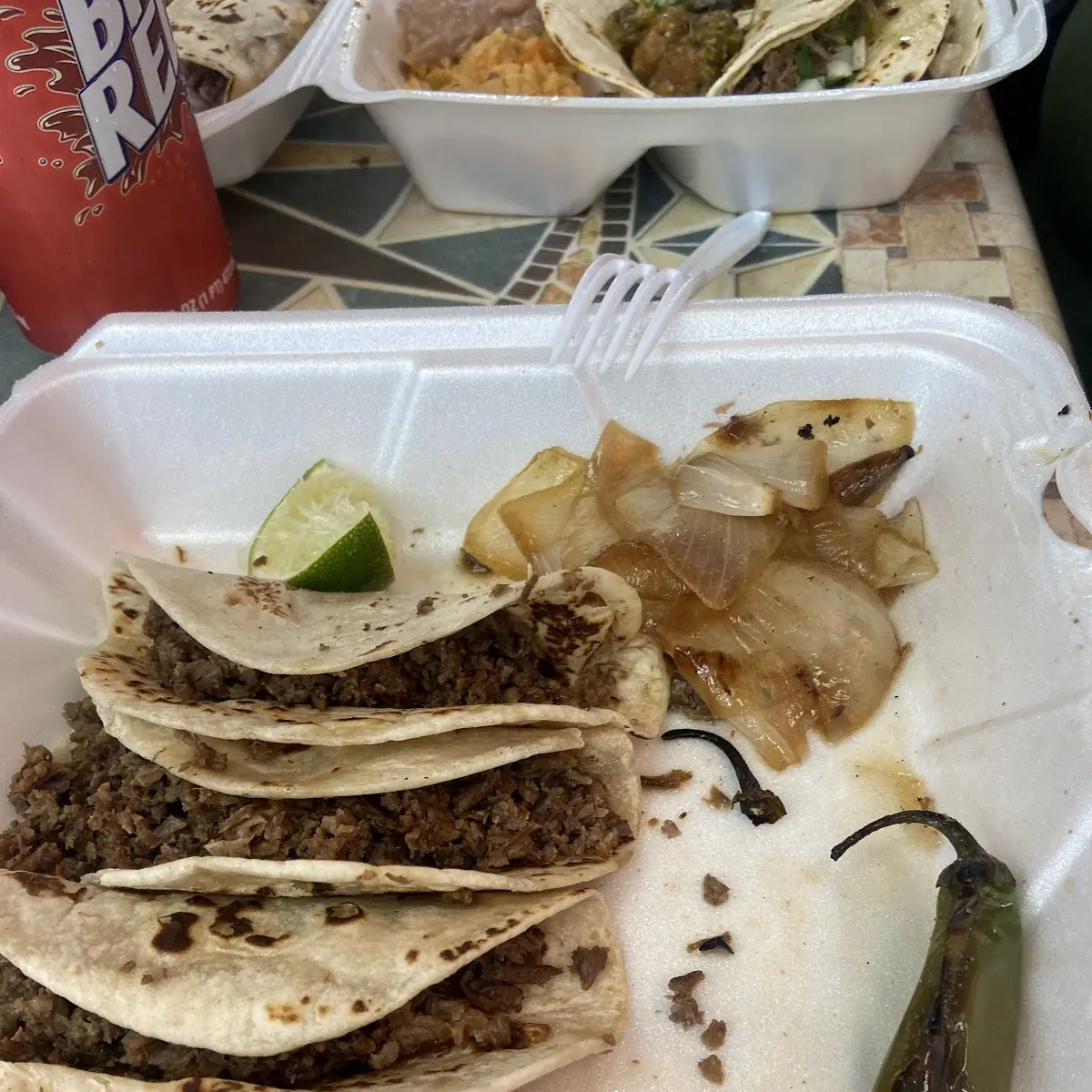 Taco De Tripa Beef Tripe