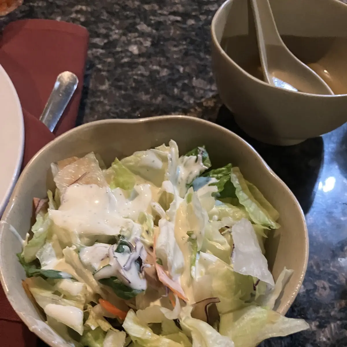 Salad with Ranch Dressing