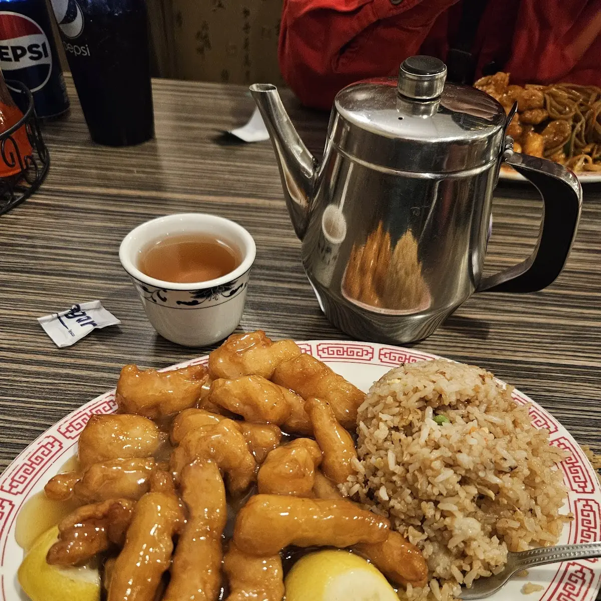 Lemon Chicken with Fried Rice