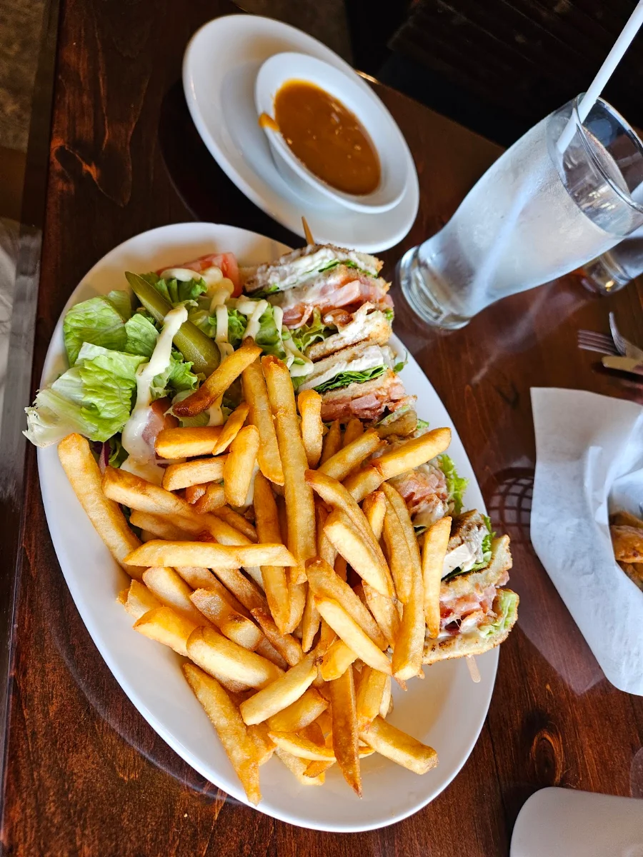 Club Sandwich and Salad