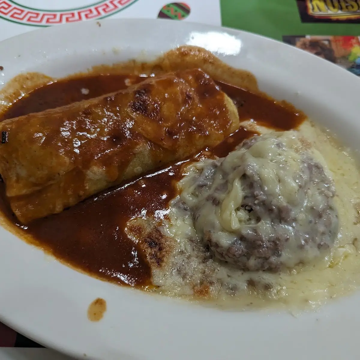 Burrito and Chile Relleno