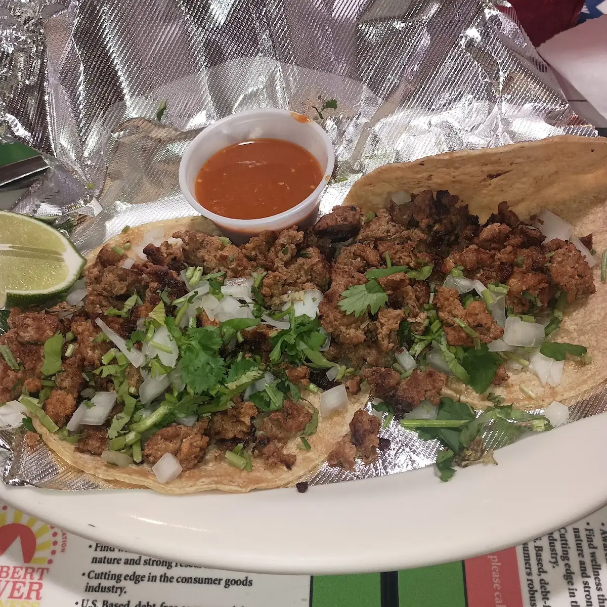 Chorizo Street Tacos