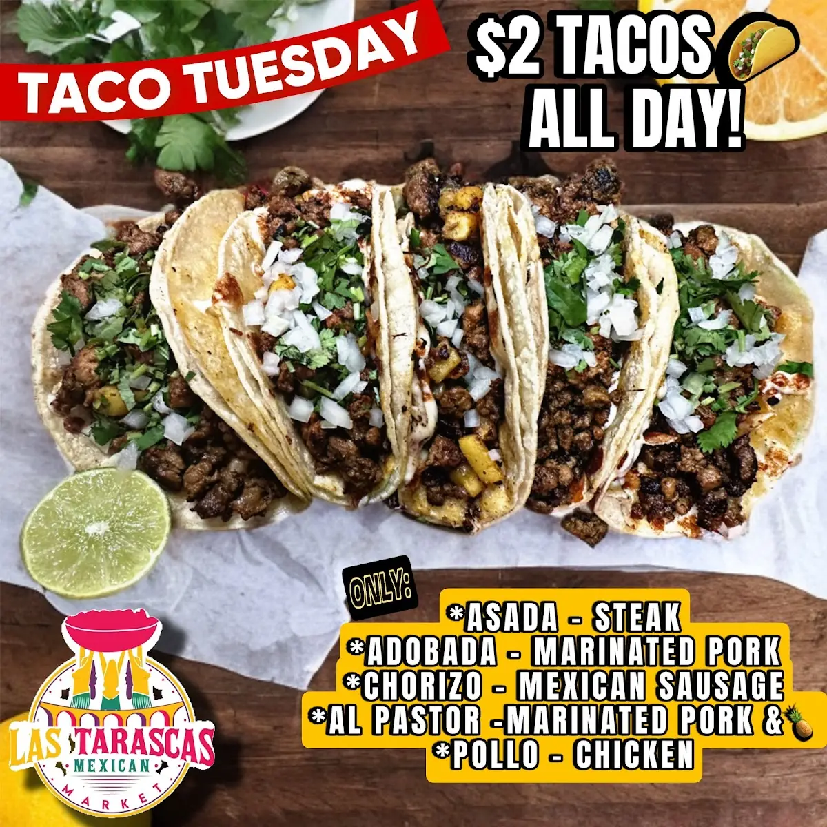 Taco Tuesday - 4 Tacos