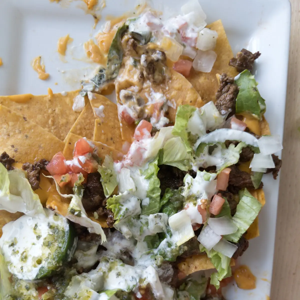 Nachos Made with Fresh Jalapenos