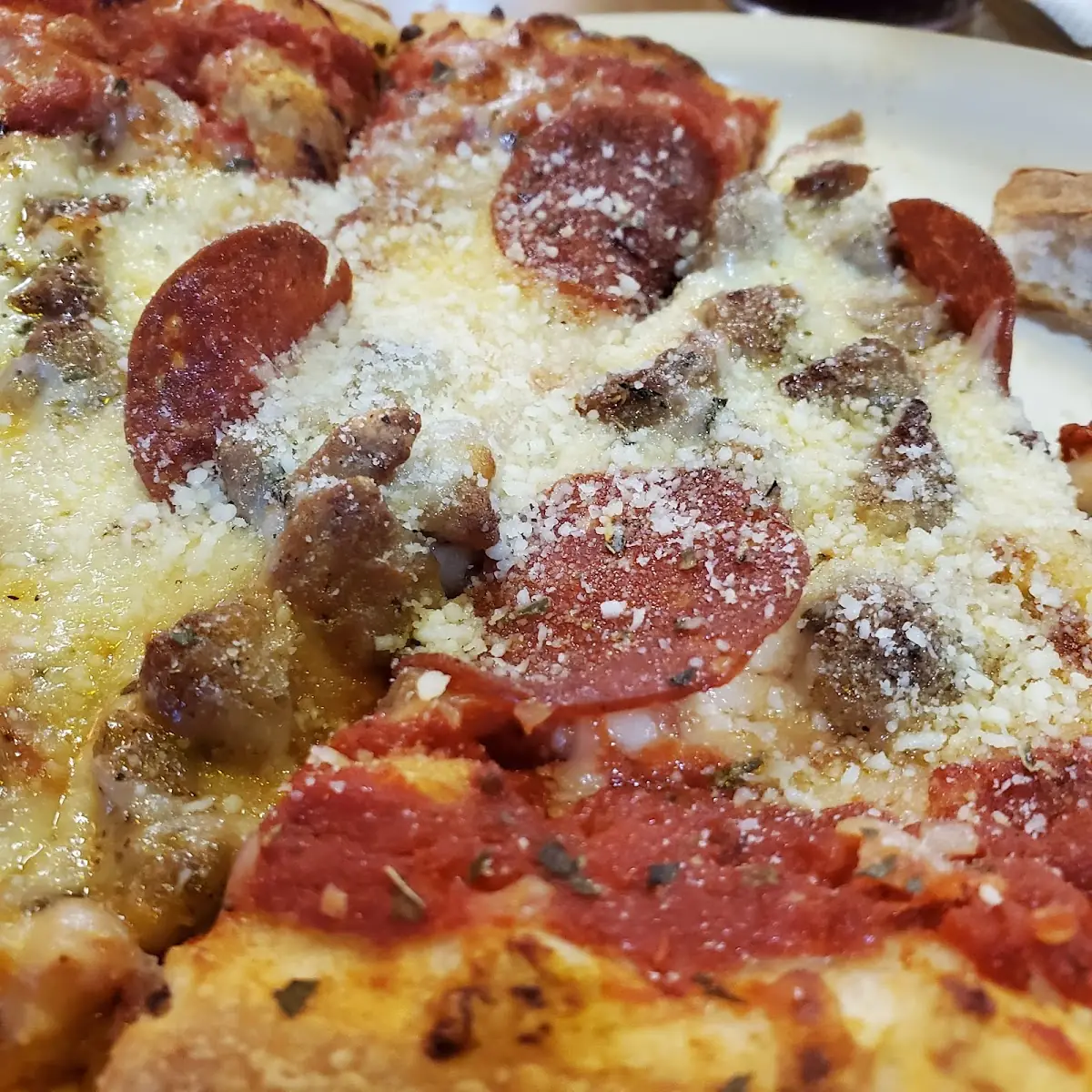 Sausage and Pepperoni Pizza
