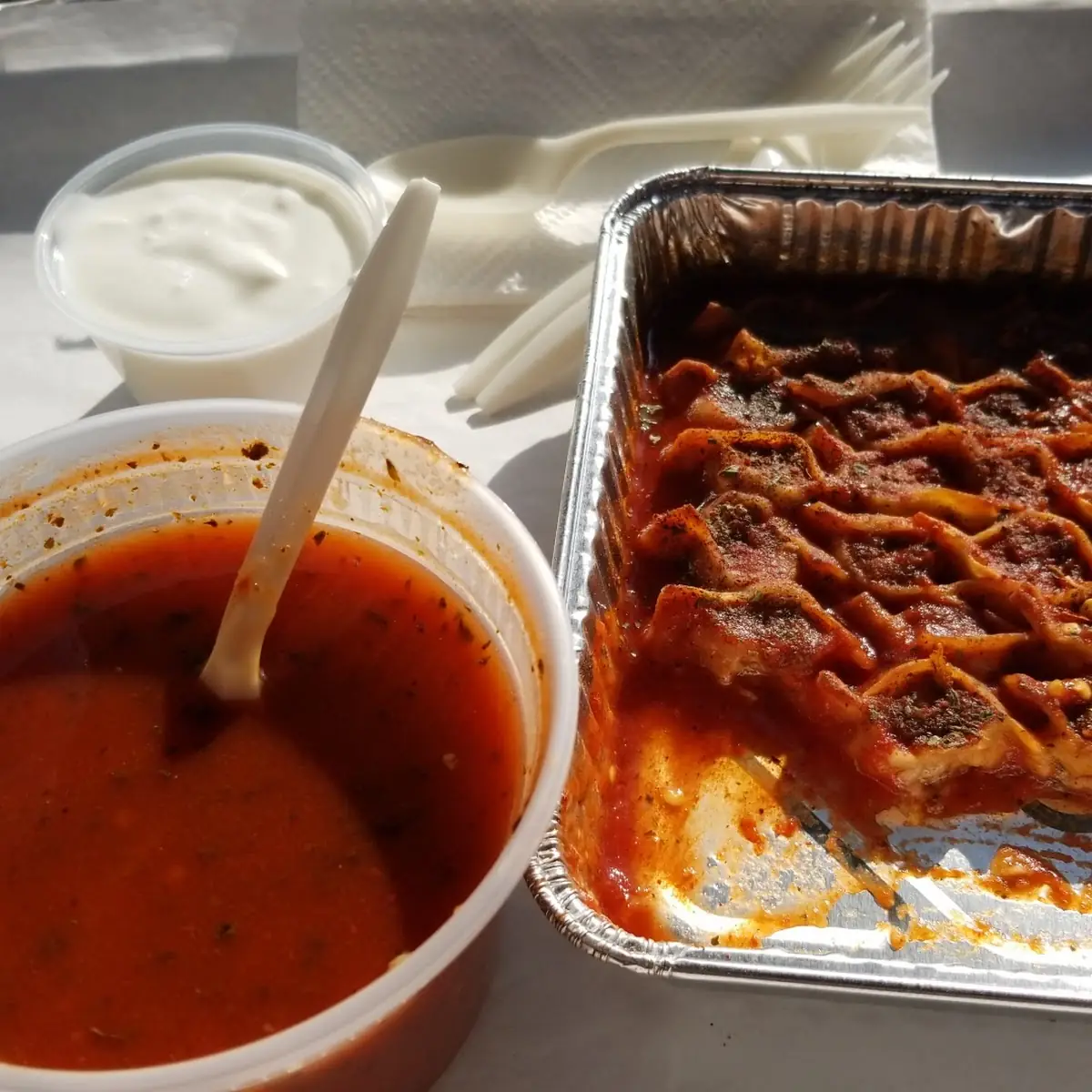 Sini-Monta and Tomato Soup