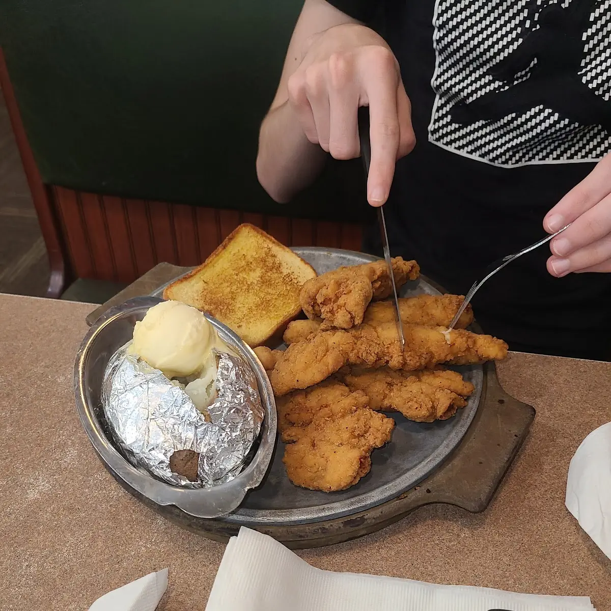 Chicken Tenders with Baked Potato