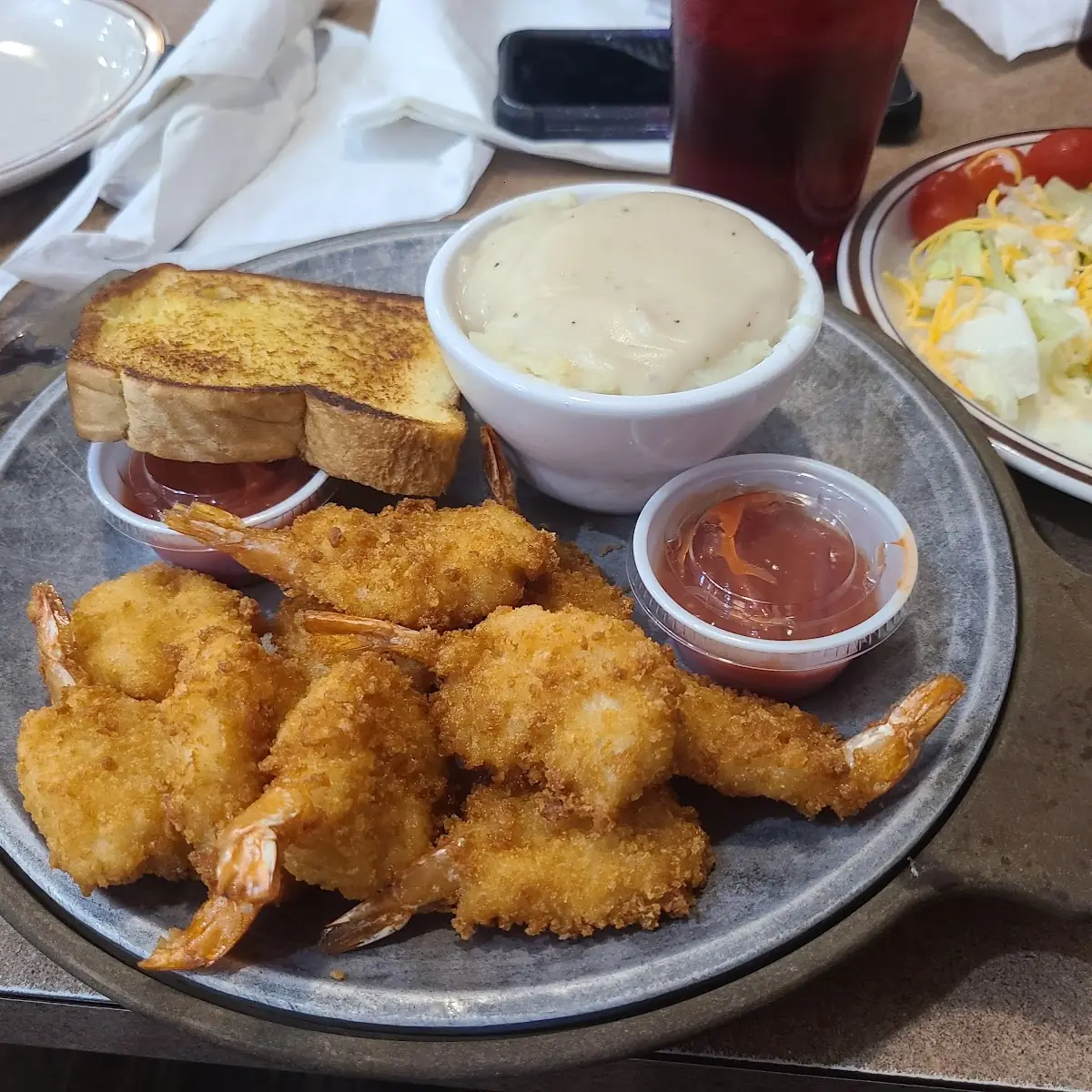 Steak & Fried Shrimp