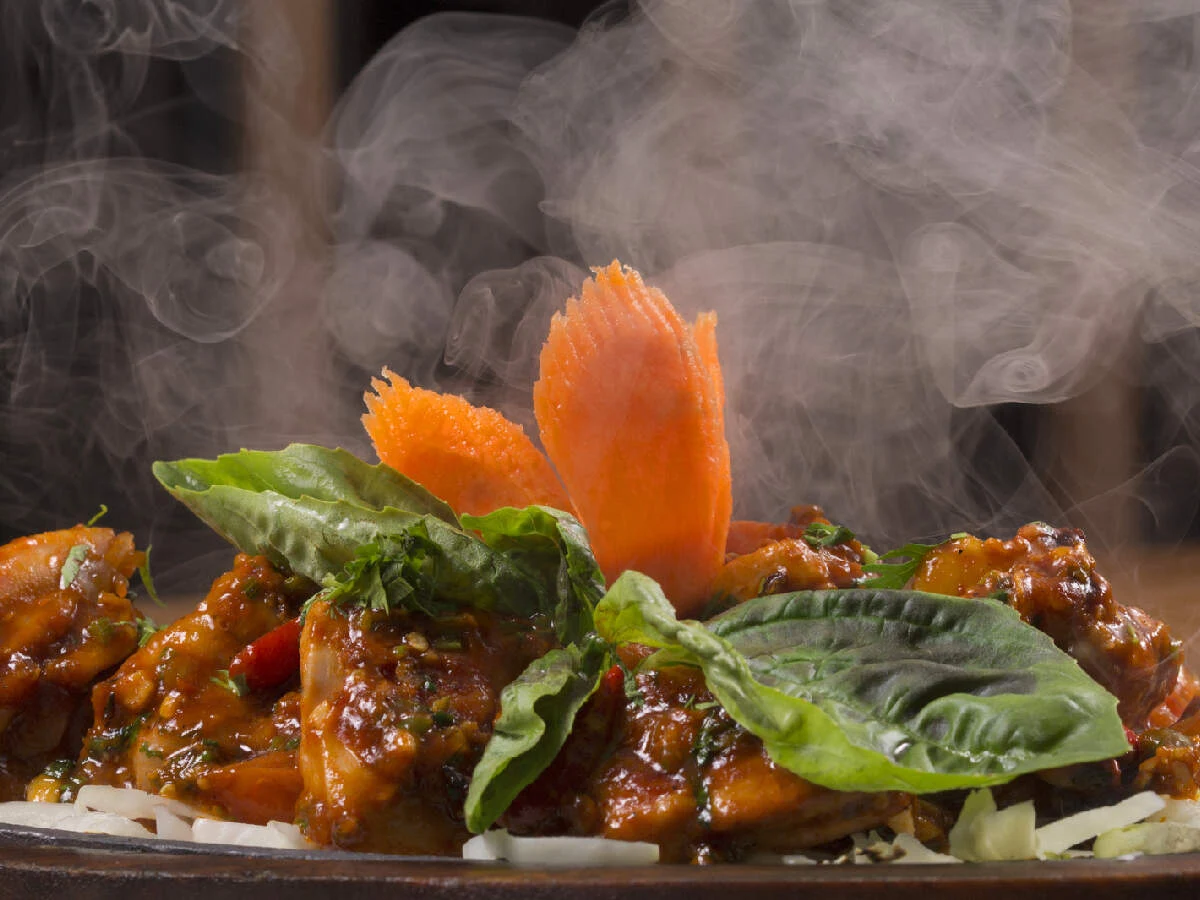 Chilli Chicken Sizzler, Flaming Karachi Ferndale