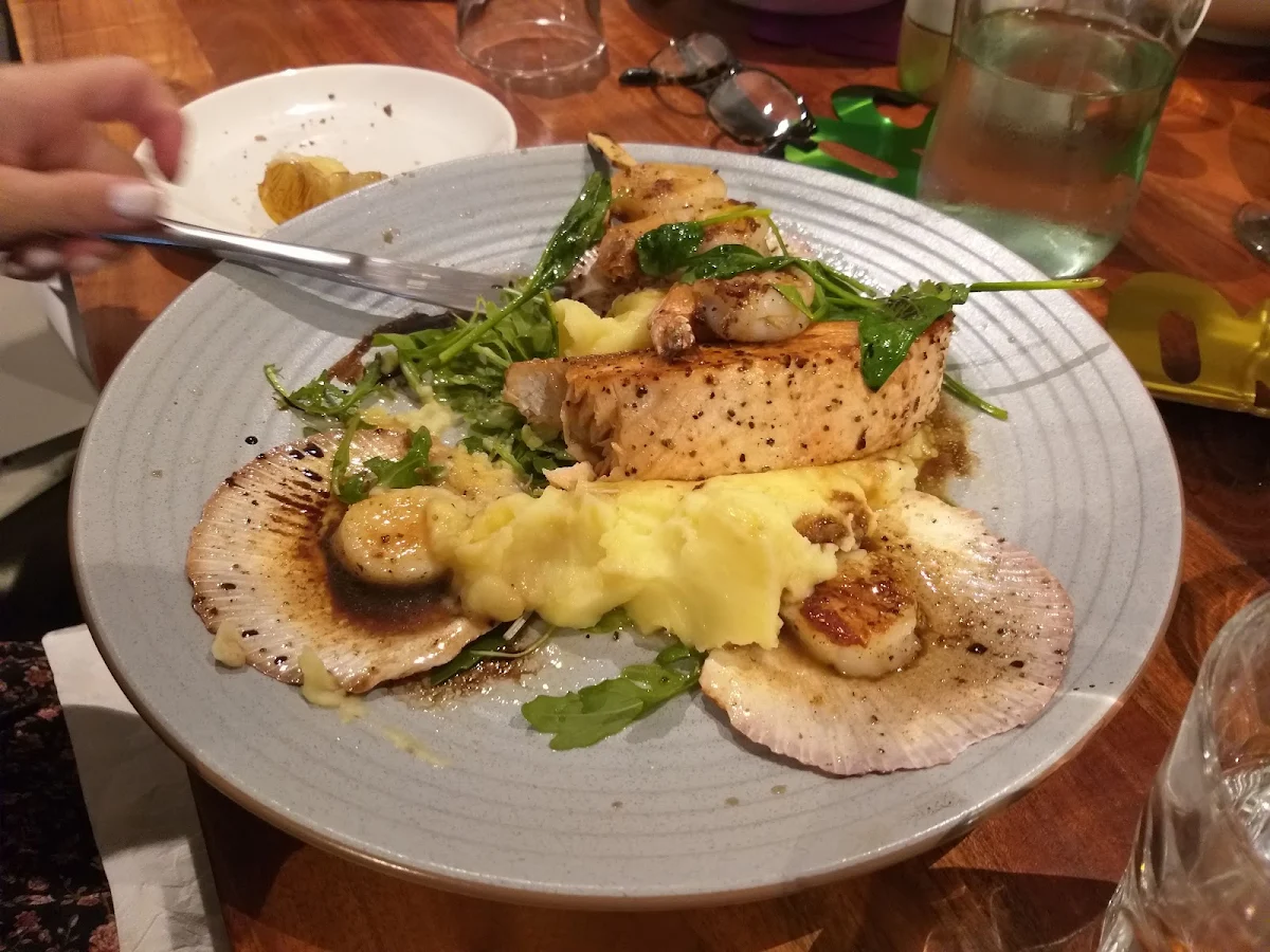 Salmon, Milano's Restaurant and Pizzeria