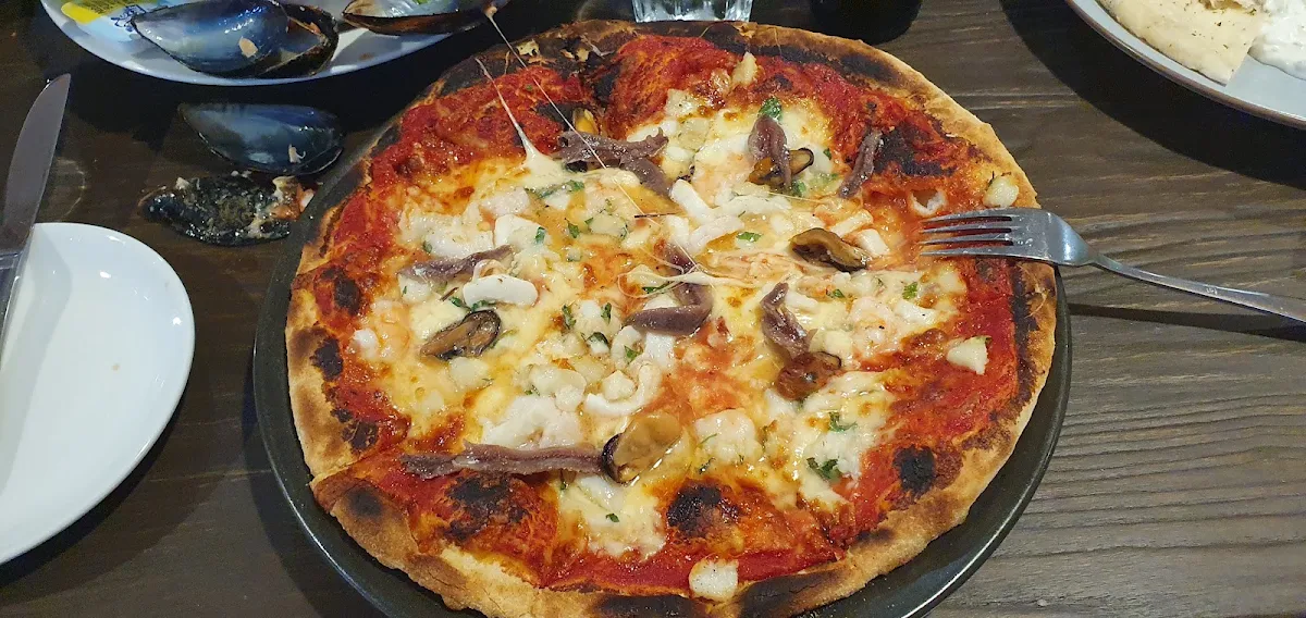 Seafood Pizza, Milano's Restaurant and Pizzeria