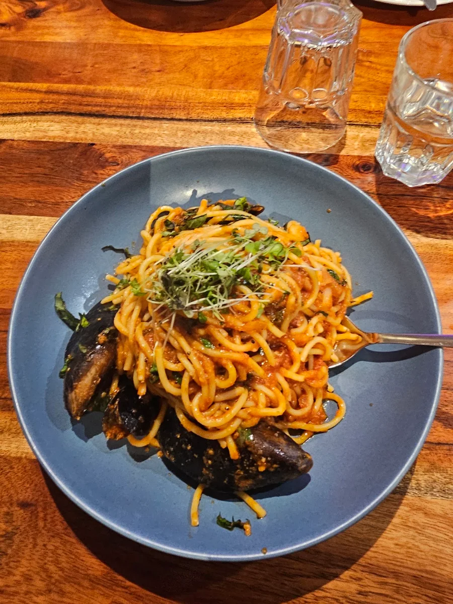 Spaghetti Marinara, Milano's Restaurant and Pizzeria