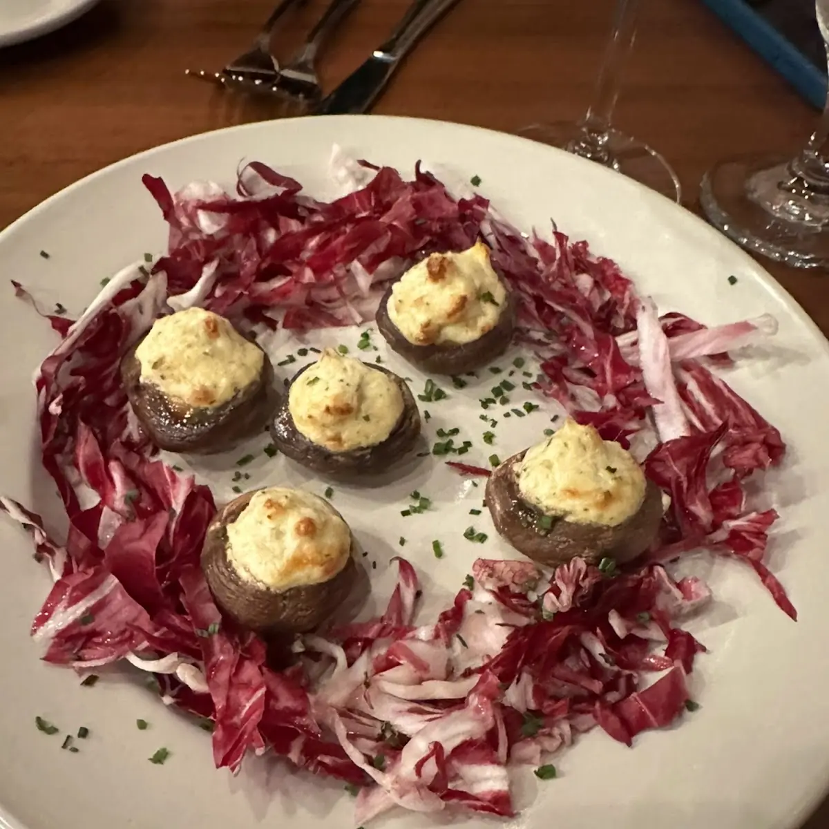 Artichoke Stuffed Mushrooms