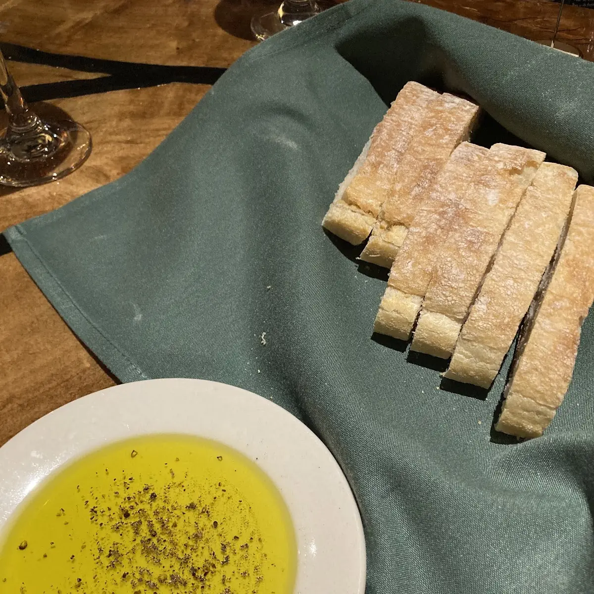 Bread and Olive Oil Appetizer