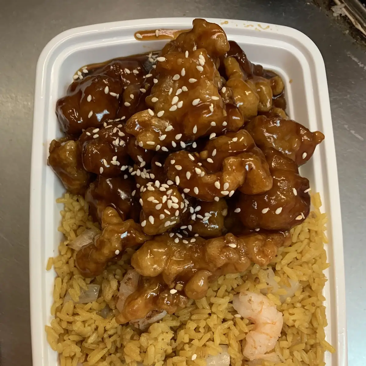 General TSO's Chicken & Shrimp