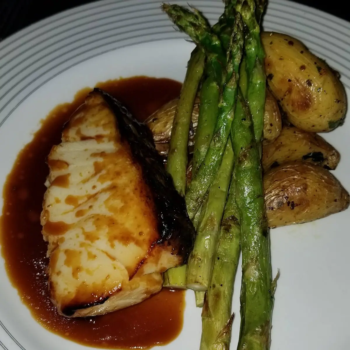 Mirin Marinated Oven Roasted Cod