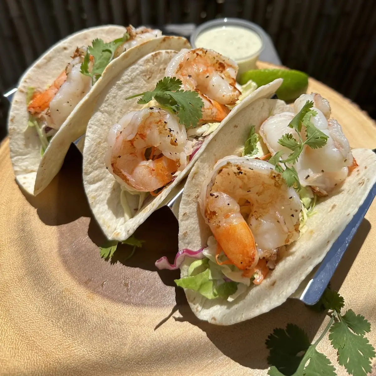Grilled Jumbo Shrimp Tacos 3 pcs
