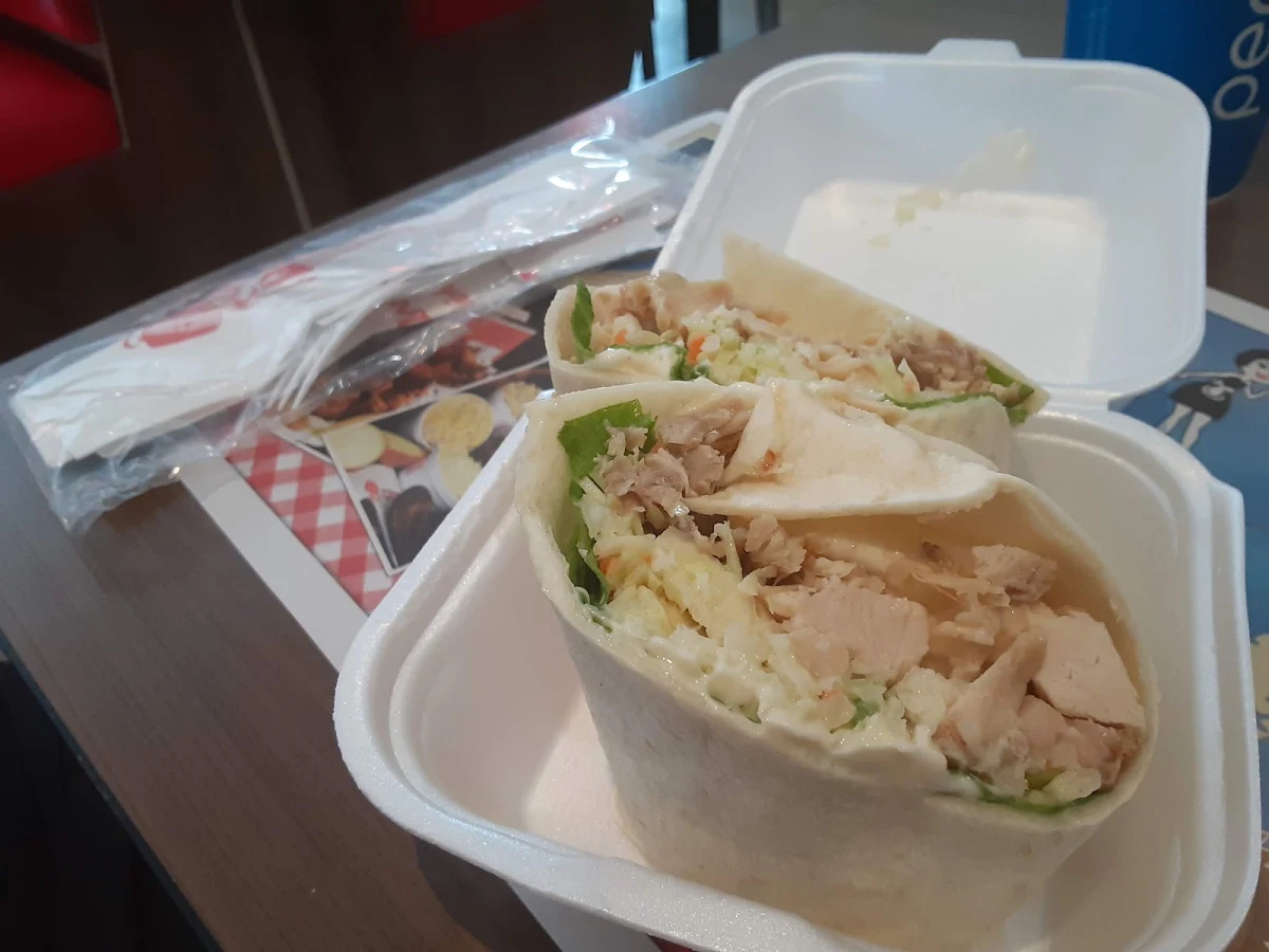 Chicken Wrap, Restaurant Dixie Lee