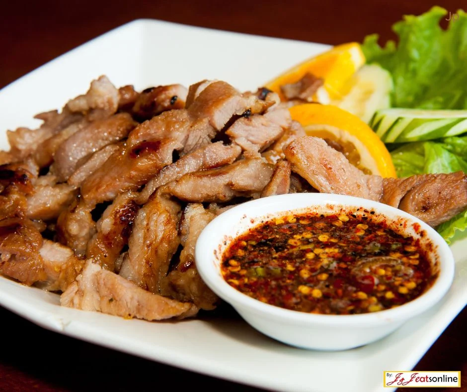BBQ Pork Neck, Hyde Thai restaurant