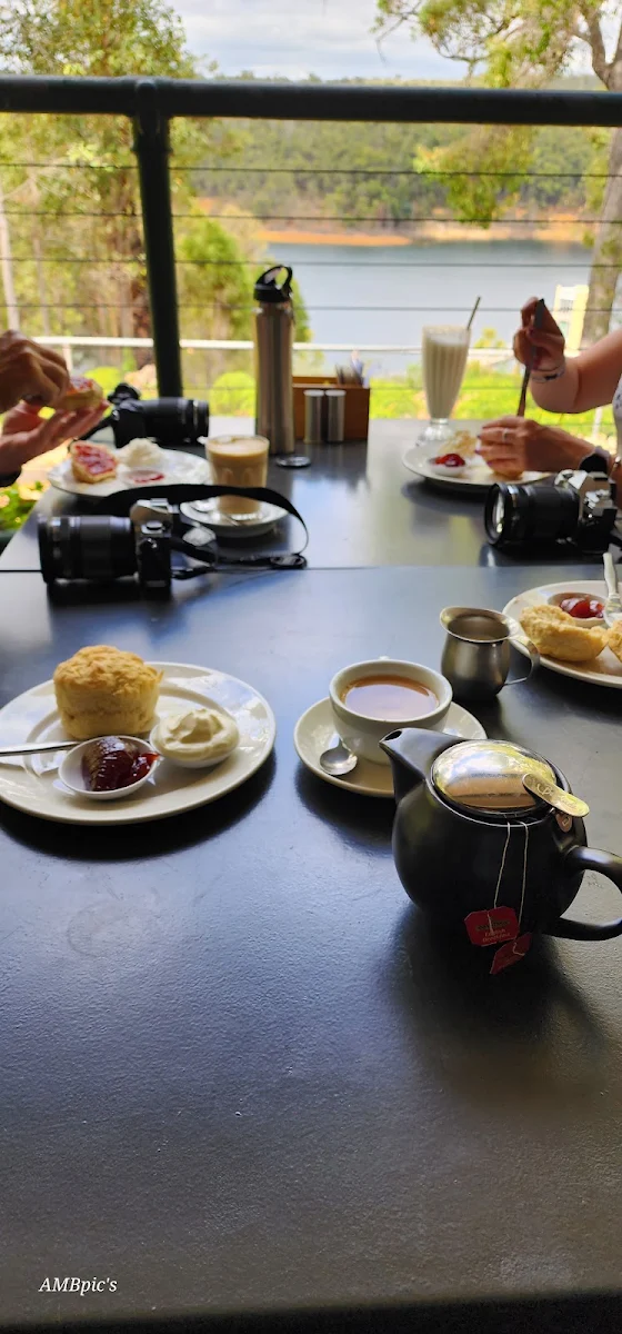 Scone with Jam and Cream, Bistro by the Dam