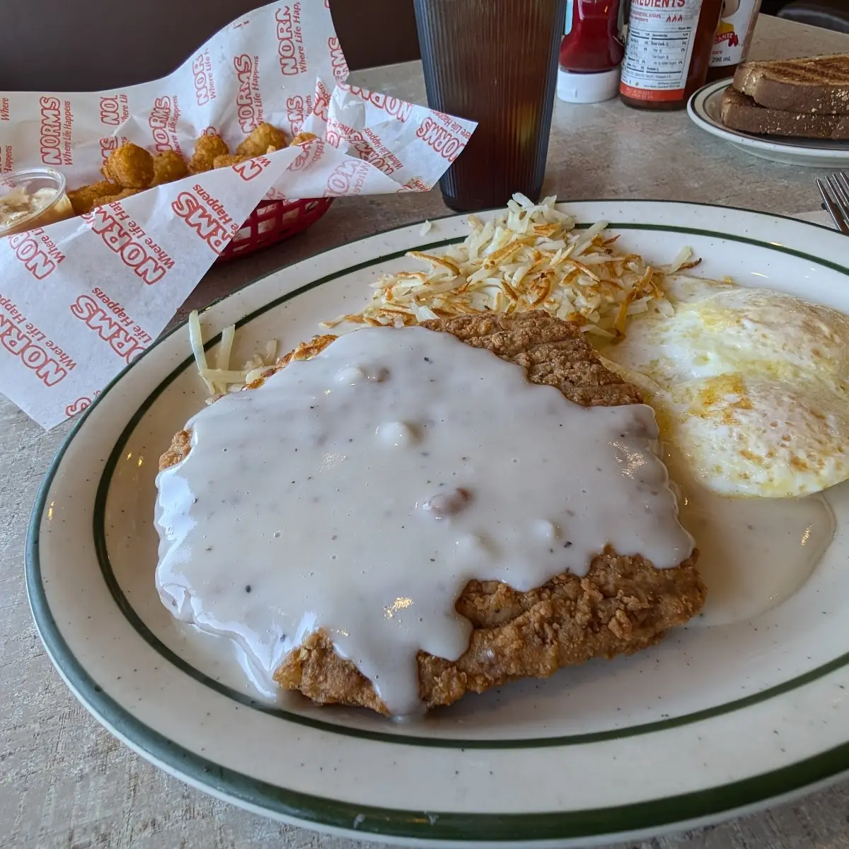 Chicken Fried Steak and Eggs