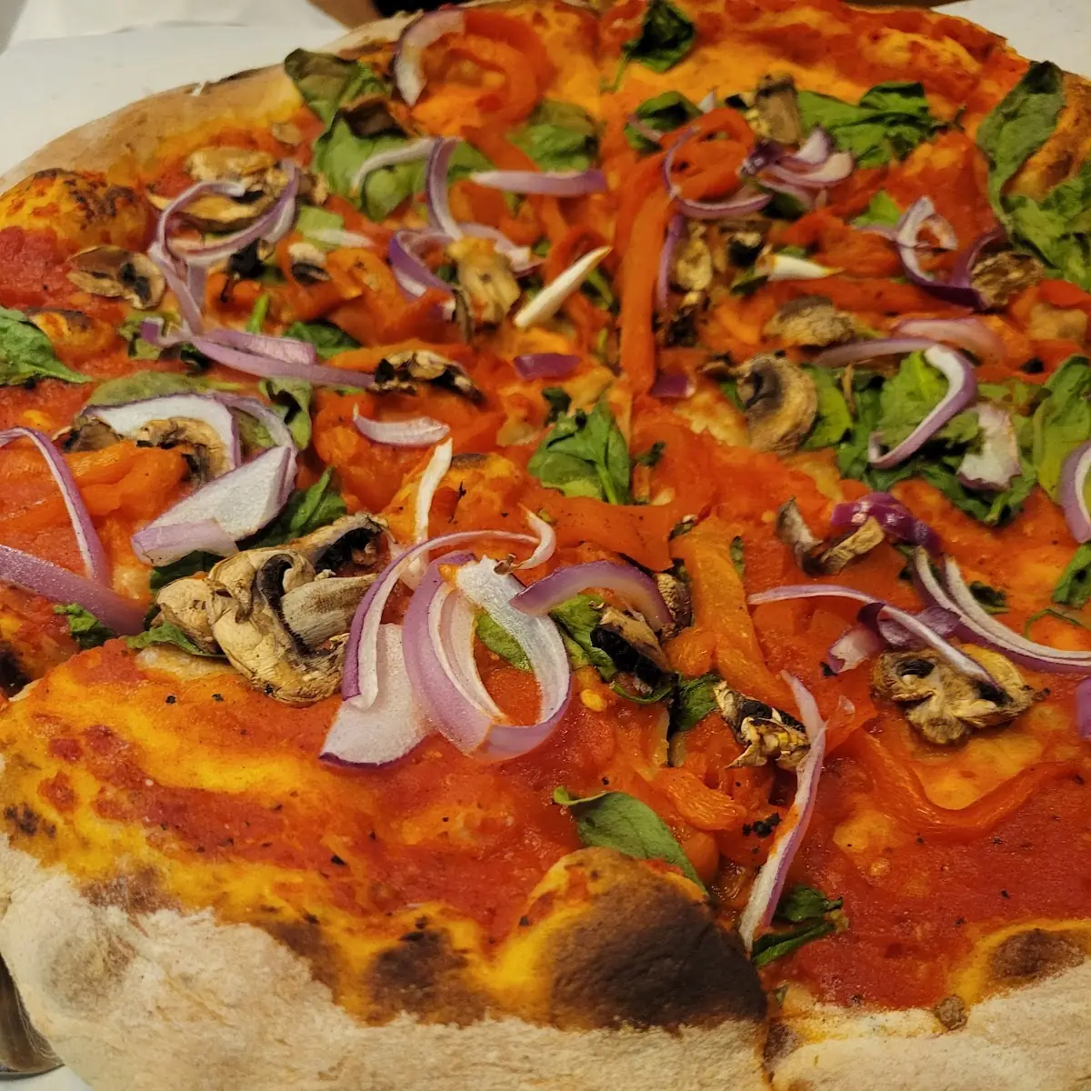 Cheeseless Veggie Pizza