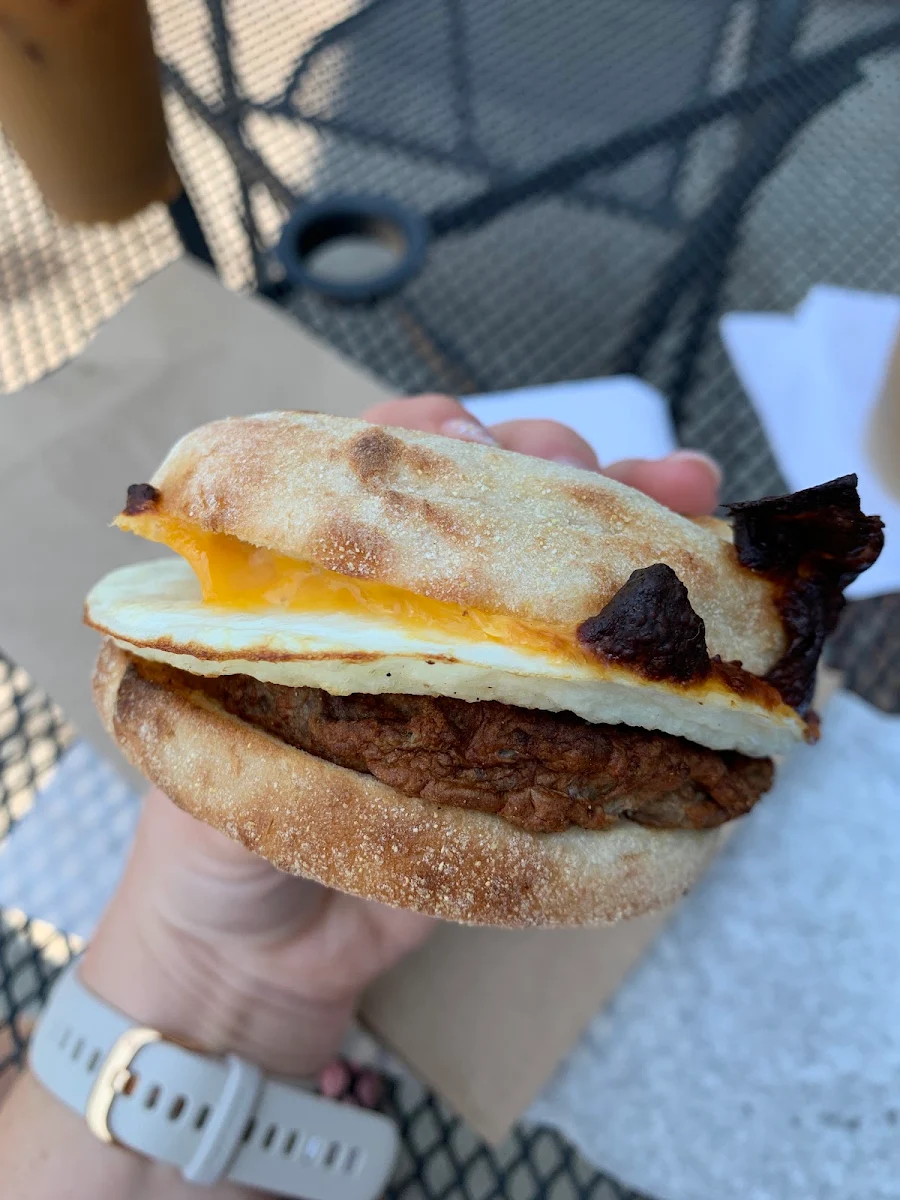 Turkey Sausage and Egg Sandwich