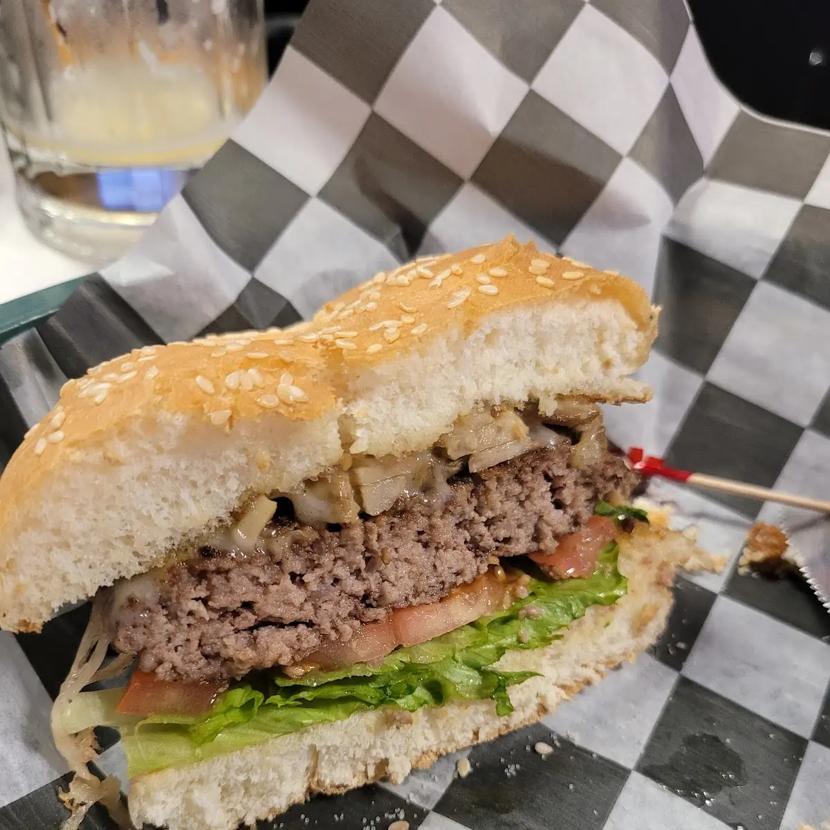 Mushroom Swiss Burger