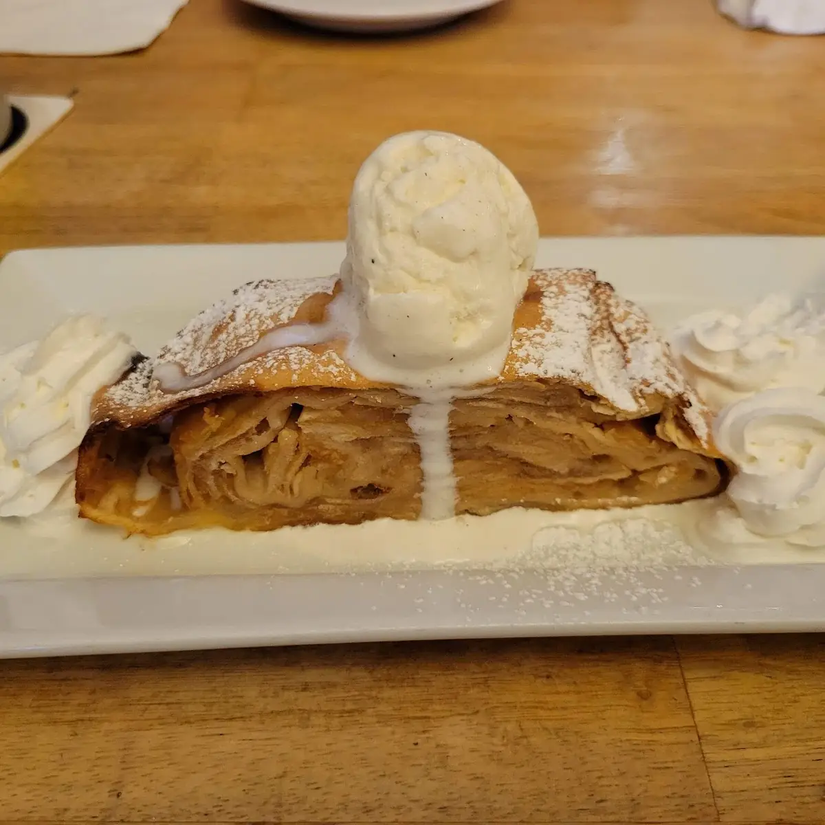 Apple Strudel Vanilla Ice Cream
