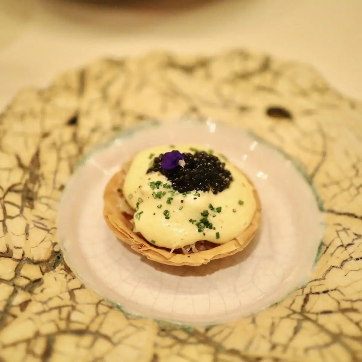 Sturgeon & Sauerkraut Tart