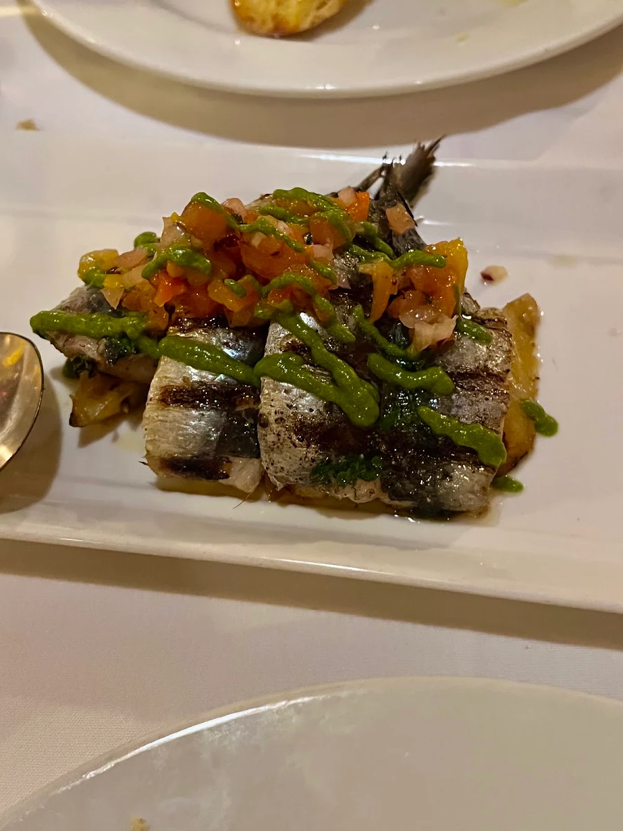 Grilled Sardines with Salsa Verde