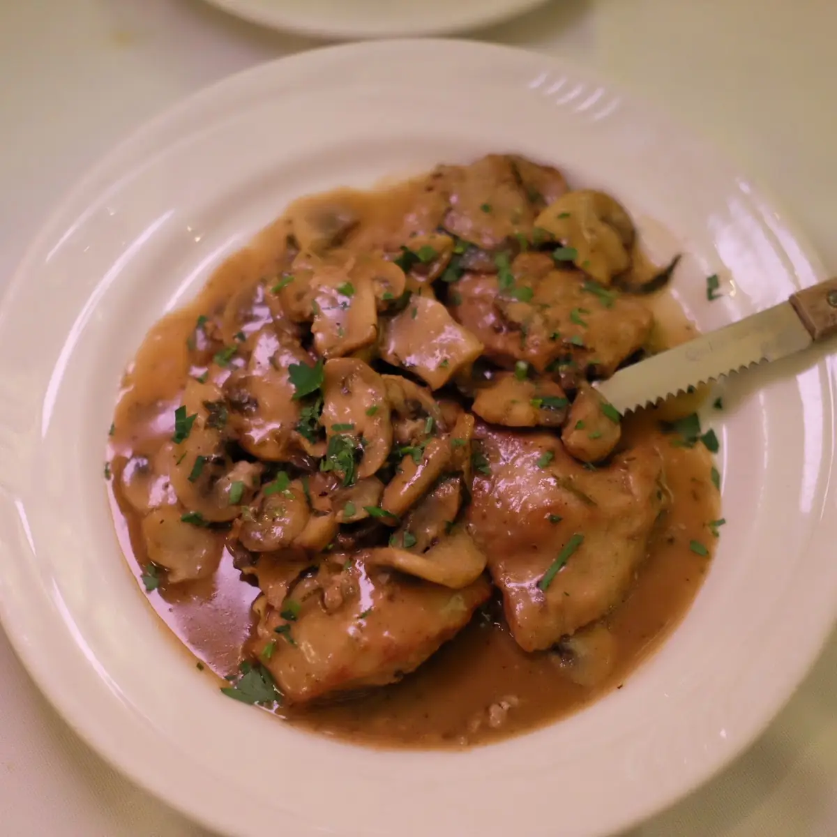 Veal Marsala & Mushrooms